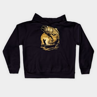 Boat Fishing Kids Hoodie